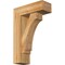 Ekena Millwork Imperial Block Rough Sawn Bracket w/ Offset Brace, Western Red Cedar, 6"W x 16"D x 24"H BKT0604X16X24IMP05RWR - alternate 1